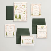 "Giardino" - Wedding Invitations in Flame by Pati Cascino - Invitation Suite