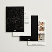 "Side by Side" - Wedding Invitations in Tuxedo by Orasie - Back of Card Options