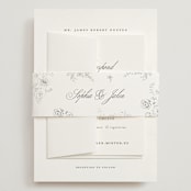 "From This Moment On" - Wedding Invitations in Classique by Design Lotus - Assembled with Belly Band