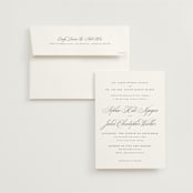"From This Moment On" - Wedding Invitations in Classique by Design Lotus - Invitation with Envelope