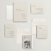 "kinkaid" - Wedding Invitations in Ivory by Carolyn Nicks - Invitation Suite