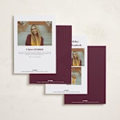 "Casual chic" - Graduation Announcements in Cotton by Creo Study - Back of Card Options