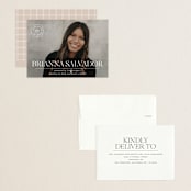 "Modern Crest" - Graduation Announcements in Clouds by Owl and Toad - Assembled