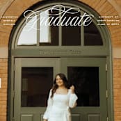 "Legato" - Graduation Announcements in Crisp Linen by Erin L. Wilson - Detail