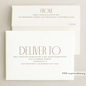 "Pillar" - Graduation Announcements in Snow by Owl and Toad - FREE Recipient Addressing