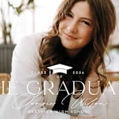 "Placement" - Graduation Announcements in Paper by Michelle Taylor - Detail