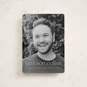 "Understated" - Graduation Announcements in Salt by Ekko Studio - Front