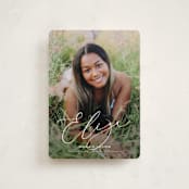 "Grand Name" - Graduation Announcements in Snow by Nicoletta Savod - Front