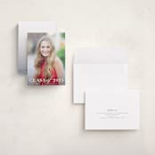 "Timeless Grad" - Graduation Announcements in Pebble by Katy Shen - Assembled