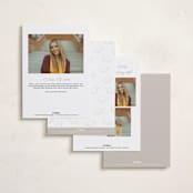 "Contemplate" - Graduation Announcements in Snowberry by Pixel and Hank - Back of Card Options