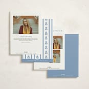 "Sweet Garden" - Graduation Announcements in Provincial Blue by Erin German - Back of Card Options