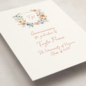 "wildflowers crest" - Graduation Announcements in Hoos by Cass Loh - Detail