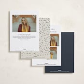 "Double the cheers" - Graduation Announcements in Nightsky by Pati Cascino - Back of Card Options
