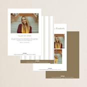 "Bright Horizon" - Graduation Announcements in Fawn by AK Graphics - Back of Card Options