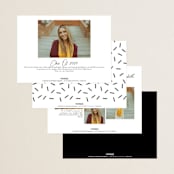"Lift Off" - Graduation Announcements in Ink by Paper Raven Co. - Back of Card Options