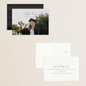 "Timeless Classic" - Graduation Announcements in Noir by Brandy Folse - Assembled