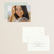 "graceful" - Graduation Announcements in Cotton by Emily Sabol Goss - Assembled