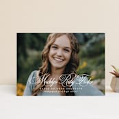 "With a flourish" - Graduation Announcements in Salt by Lea Delaveris - Front