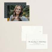 "With a flourish" - Graduation Announcements in Salt by Lea Delaveris - Assembled