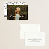 "Chic Name" - Graduation Announcements in Cloud by Carolyn MacLaren - Assembled