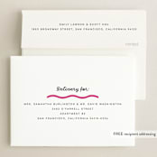 "wavy border" - Graduation Announcements in Bubblegum by Emily Sabol Goss - FREE Recipient Addressing