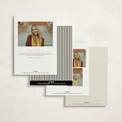 "Commence" - Graduation Announcements in Tuxedo by Megan Davis - Back of Card Options