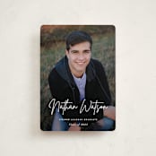 "Signed" - Graduation Announcements in Pearl by Sara Hicks Malone - Front