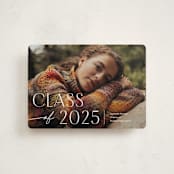 "Contemplate" - Graduation Announcements in Snowberry by Pixel and Hank - Front