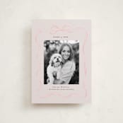 "Ribbon Frame" - Graduation Announcements in Blush by Itsy Belle Studio - Front
