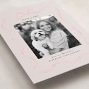 "Ribbon Frame" - Graduation Announcements in Blush by Itsy Belle Studio - Detail