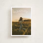 "Study Guide" - Graduation Announcements in Cloud by Carolyn MacLaren - Front