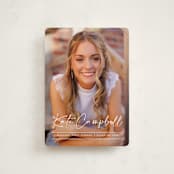 "Signature Grad" - Graduation Announcements in Linen by Erica Krystek - Front