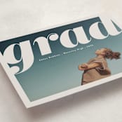 "The Cover" - Graduation Announcements in Mist by Gwen Bedat - Detail