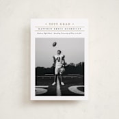 "Modern Grid" - Graduation Announcements in Golden by Erica Krystek - Front