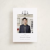 "Scales of Justice" - Graduation Announcements in Ink by Hudson meet Rose - Front
