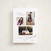 "Aspire" - Graduation Announcements in Cotton by Melanie Kosuge - Front