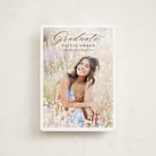 "portrait script" - Graduation Announcements in Onyx by Sarah Curry - Front