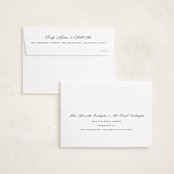 "portrait script" - Graduation Announcements in Onyx by Sarah Curry - FREE Recipient Addressing