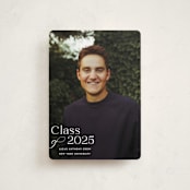 "Classical Grad" - Graduation Announcements in Blanco by Megan Davis - Front