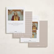"Modern Crest" - Graduation Announcements in Clouds by Owl and Toad - Back of Card Options