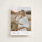 "Elegance" - Graduation Announcements in Cloud by Nicole Walsh - Front