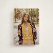 "straight up" - Graduation Announcements in Vanilla by Ani Somi - Front