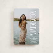 "Pillar" - Graduation Announcements in Snow by Owl and Toad - Front