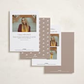 "Pillar" - Graduation Announcements in Snow by Owl and Toad - Back of Card Options