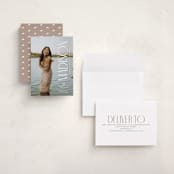 "Pillar" - Graduation Announcements in Snow by Owl and Toad - Assembled