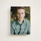 "Classy Stack" - Graduation Announcements in Limestone by Erica Krystek - Front