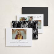 "Counterpoise" - Graduation Announcements in Charcoal by Monika Torun - Back of Card Options