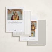 "Minimal Modern" - Graduation Announcements in Sand by JoAnn Jinks - Back of Card Options