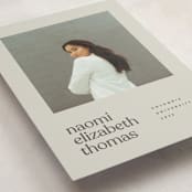 "Minimal Modern" - Graduation Announcements in Sand by JoAnn Jinks - Detail