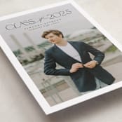 "Class" - Graduation Announcements in Charcoal by Nicole Walsh - Detail